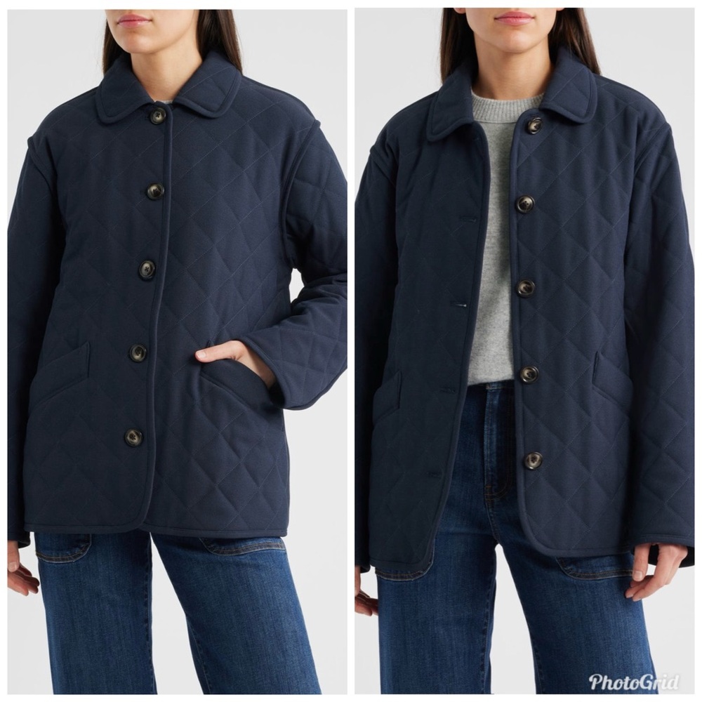 Bernardo blue jacket size large NWOT